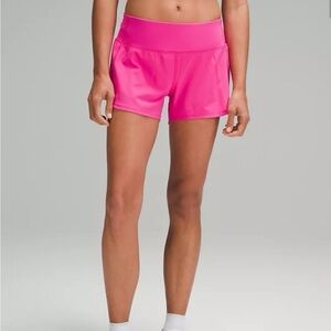 Lululemon Sonic Pink Speed Up Mid-Rise Lined Short 4”